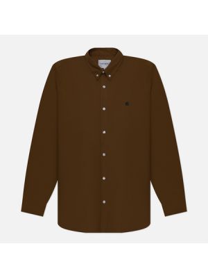 Рубашка Carhartt Wip коричневая