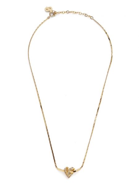 Μενταγιόν χωρίς τακούνι με μοτίβο καρδιά Christian Dior Pre-owned χρυσό