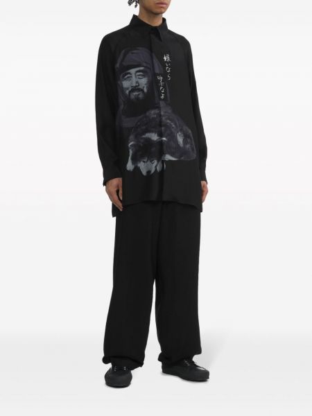 Oversize seiden hemd Yohji Yamamoto