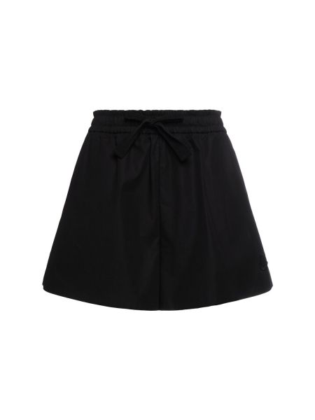 Shorts en coton Moncler noir