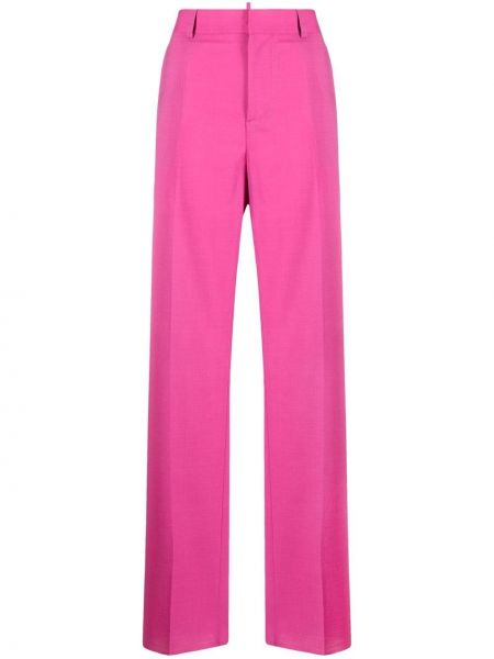 Kalhoty relaxed fit Dsquared2 růžové