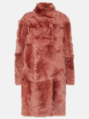 Kabát Yves Salomon růžový