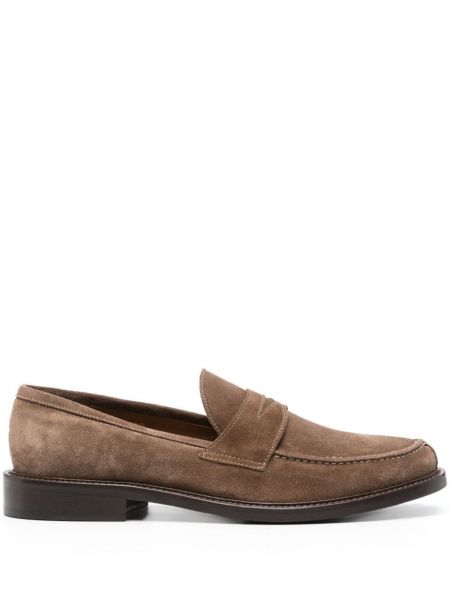 Pantofi loafer din piele de căprioară Boggi Milano maro