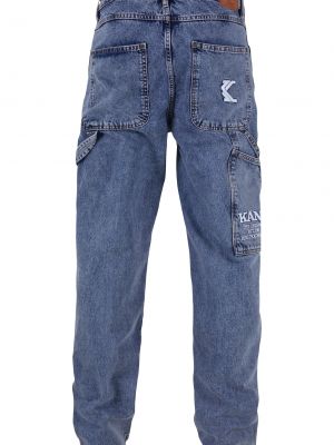 Voľné džínsy s rovným strihom Karl Kani modrá