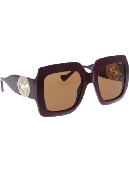 Fioletowe okulary przeciwsłoneczne Gucci