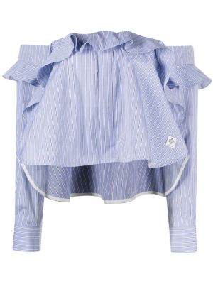 Блуза на райета Sacai синьо