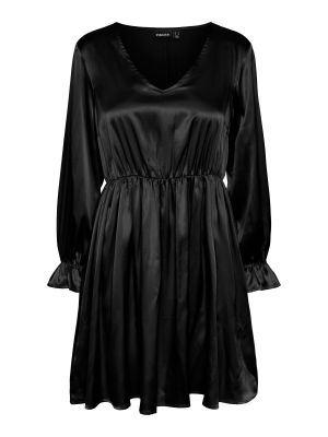 Κοκτέιλ φόρεμα Pieces μαύρο