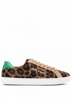 Leopard tennissko Palm Angels brun