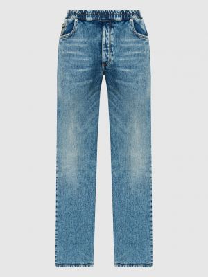 Прямі джинси з потертостями Heron Preston сині