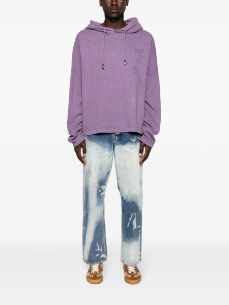 Džemperis su gobtuvu Glass Cypress violetinė