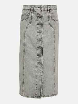 Spódnica jeansowa Marant Etoile szara