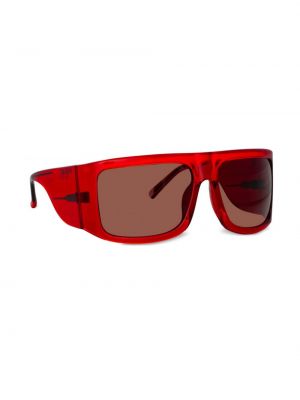 Oversized sluneční brýle Linda Farrow červené