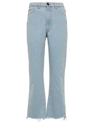 Jeans a zampa a vita alta 3x1 N.y.c. blu