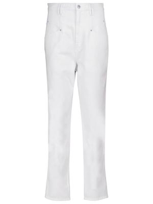 Jeansy skinny z wysoką talią Isabel Marant białe