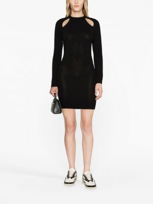 Pletené šaty Chiara Ferragni černé