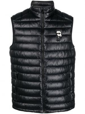 Prošívaná vesta Karl Lagerfeld - Černá