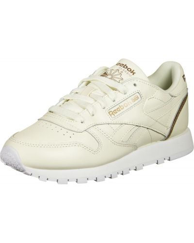 Kožené šnurovacie nízke tenisky na podpätku Reebok Classics