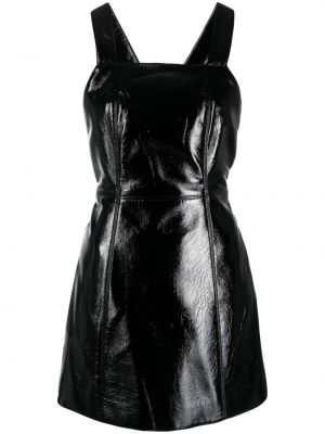 Δερμάτινη φόρεμα Claudie Pierlot μαύρο