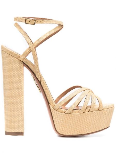 Plattform sandaler med reim Aquazzura