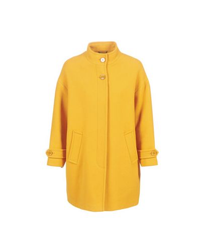 Żółty płaszcz Benetton