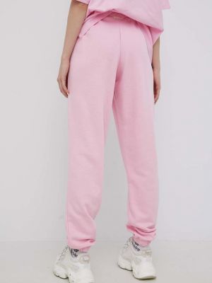 Kalhoty s potiskem Adidas Originals růžové