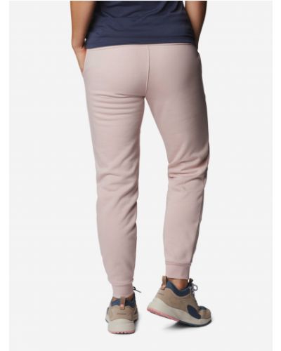 Fleecové sportovní kalhoty Columbia růžové