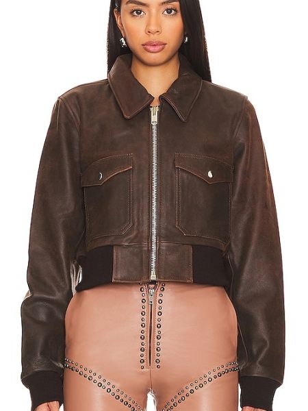 Giacca bomber di pelle Understated Leather