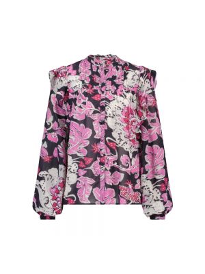 Bluzka z długim rękawem Fabienne Chapot różowa