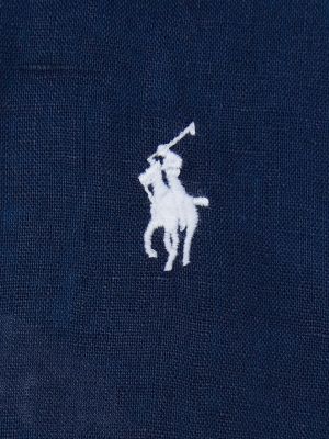 Лляна сорочка Polo Ralph Lauren синя