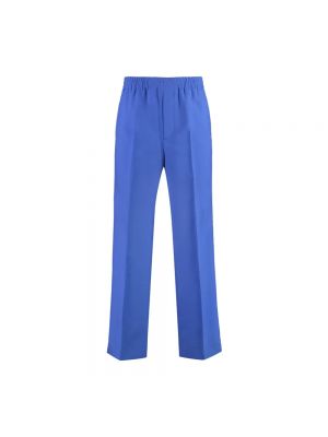 Spodnie wełniane Gucci niebieskie