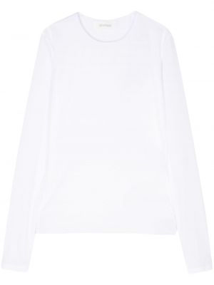 T-shirt manches longues avec manches longues Sportmax blanc