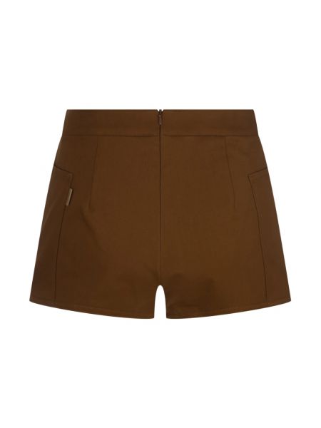 Pantalones cortos de algodón Max Mara marrón
