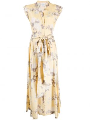 Květinové šaty s potiskem Ballantyne žluté