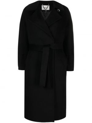 Plstěný prešívaný kabát Nissa čierna