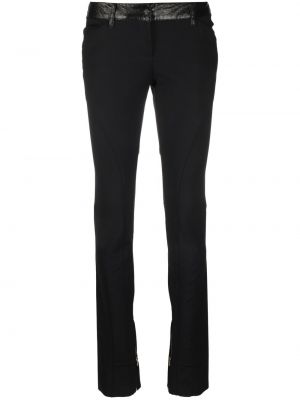 Skinny παντελόνι με χαμηλή μέση Dolce & Gabbana Pre-owned μαύρο