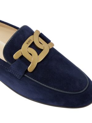 Loafers in pelle scamosciata Tod's blu