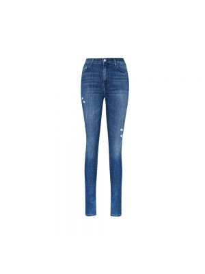 Niebieskie jeansy skinny J-brand