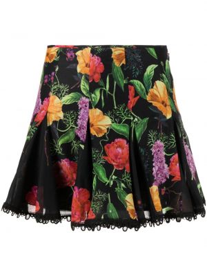 Czarna spódnica w kwiatki z nadrukiem Charo Ruiz Ibiza