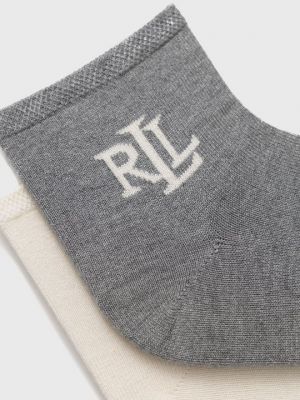 Шелковые носки Lauren Ralph Lauren серые