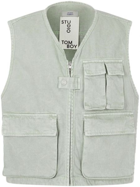 Denim vest Studio Tomboy grøn