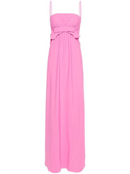 Βραδινό φόρεμα με φιόγκο Chiara Boni La Petite Robe ροζ