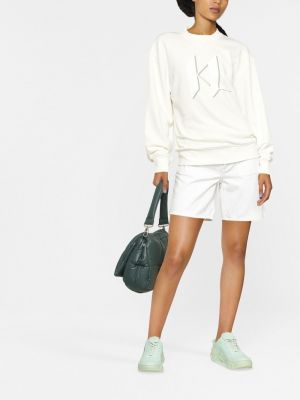 Sweatshirt mit print mit rundem ausschnitt Karl Lagerfeld weiß