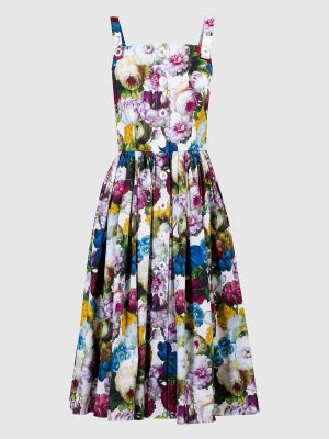 Сукня міді в квіточку з принтом Dolce&gabbana