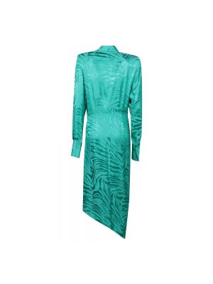 Sukienka midi asymetryczna Giuseppe Di Morabito zielona