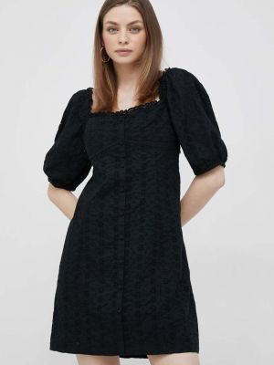 Sukienka mini bawełniana Gap czarna