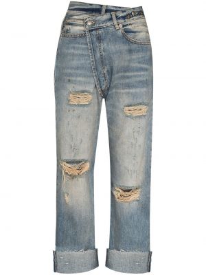 Nødlidende straight jeans R13 blå