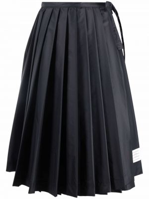Plisovaná sukně s vysokým pasem Thom Browne - modrá