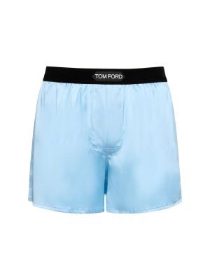 Hedvábné saténové boxerky Tom Ford černé