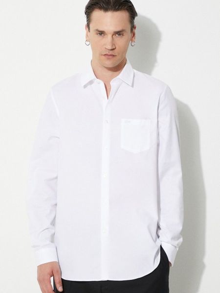 Koszula bawełniana Lacoste biała