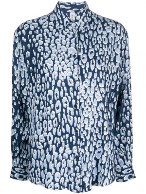 Košeľa s abstraktným vzorom Liu Jo modrá